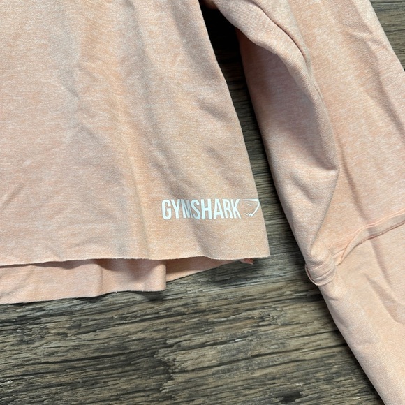 Gymshark Peach Cut Out Crop Blouse Top - Picture 4 of 7